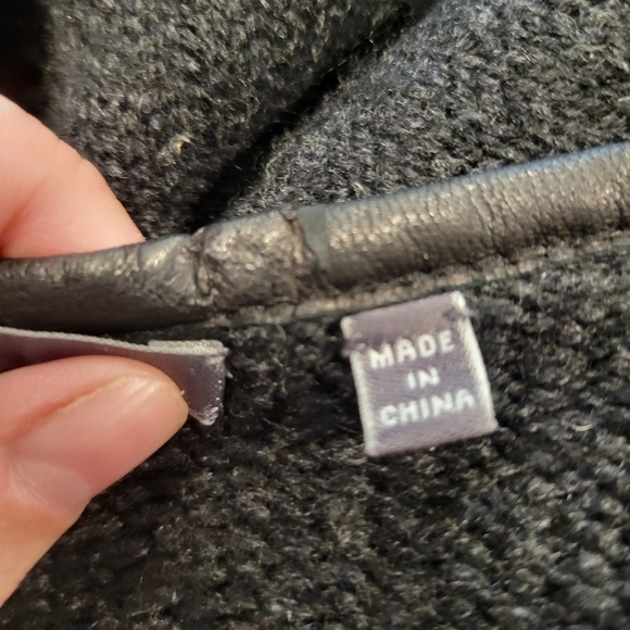 Vince size s wool/cashmere blend grey open front cardigan small flaw - Picture 6 of 8